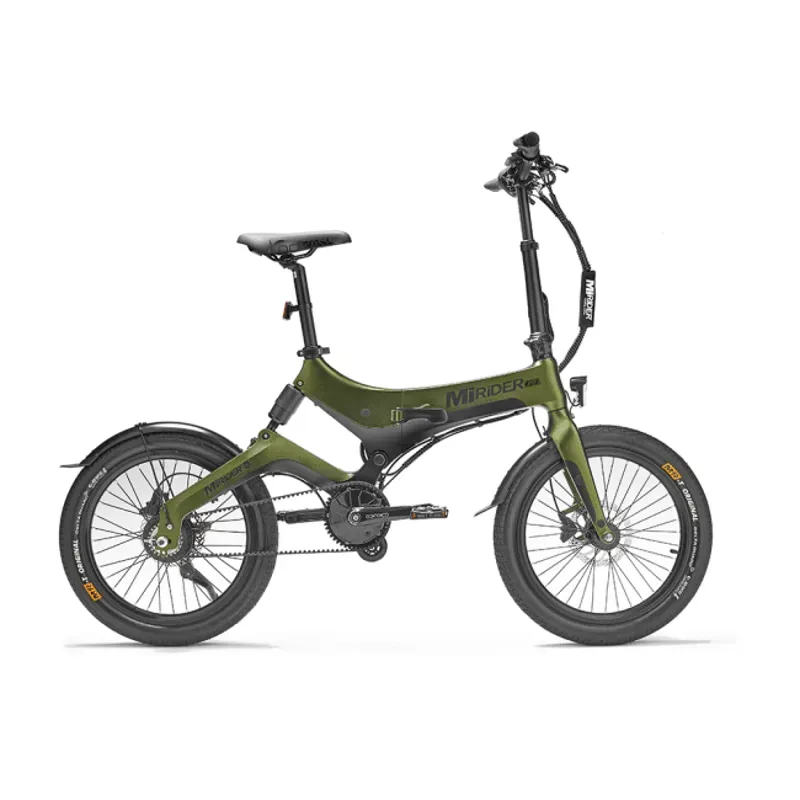 MiRiDER GB3 20 inch Geared Electric Folding Bike in Aurora Green