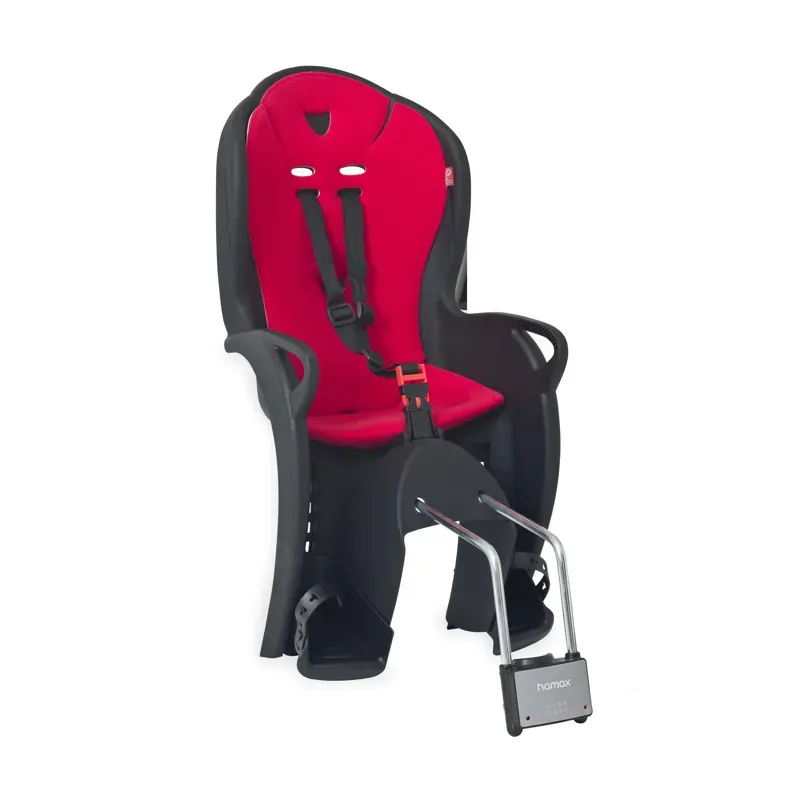 Hamax Kiss Child Bike Seat 2024: BLACK and RED