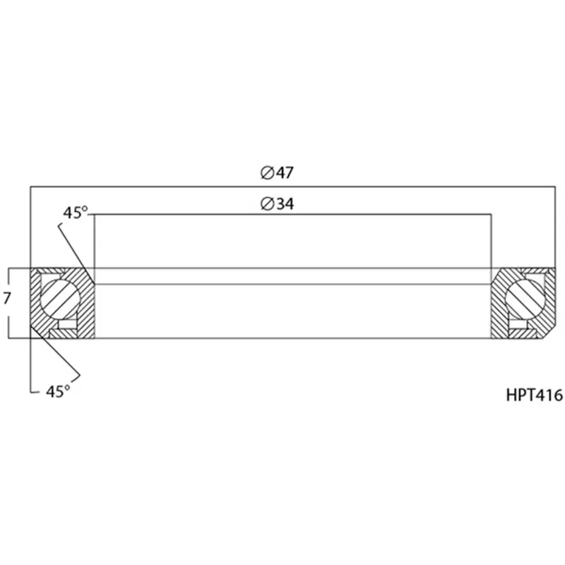 M Part Elite R424 For Bearing IS47 in Black