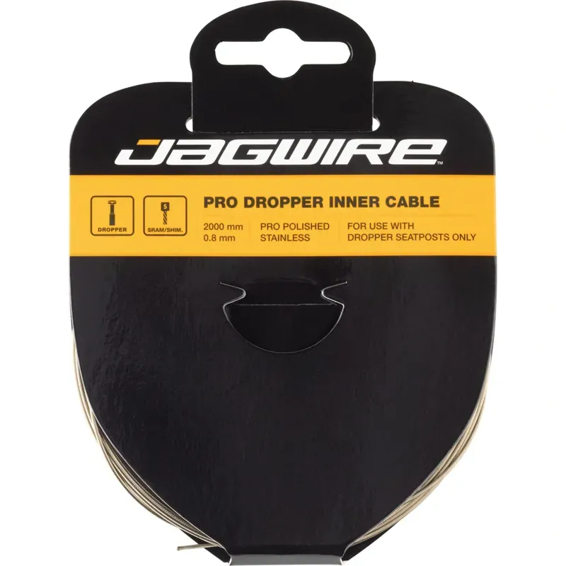 Jagwire Pro Polished Stainless 2000mm Dropper Inner Cable in Silver