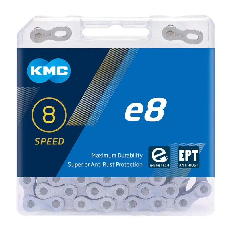 KMC E8 EPT Chain in Silver