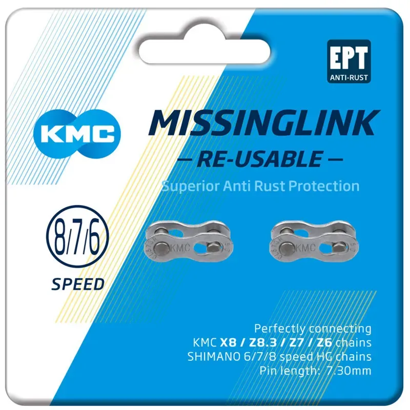 Kmc Missinglink 7/8 Ept Silver 73Mm 40Pr (Reusable)