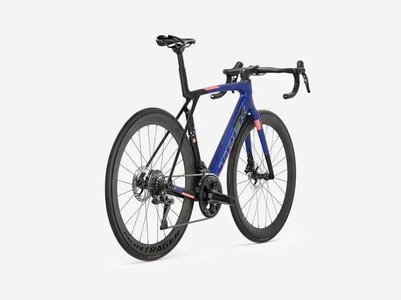 Trek Madone SL 7 Gen 8 Road Bike in Matte Cobalt Blue/Trek Black/Living Coral-1