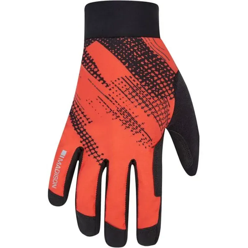 Flux Waterproof Trail Gloves magma red perforated bolts - xx-large