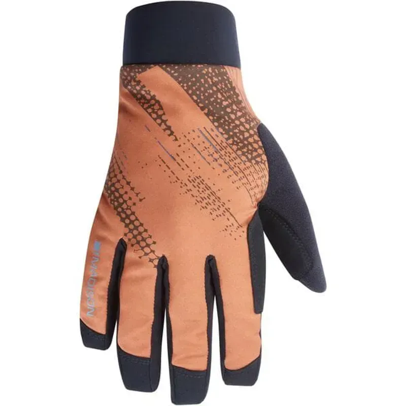 Madison Flux Waterproof Trail Gloves In Rust Orange