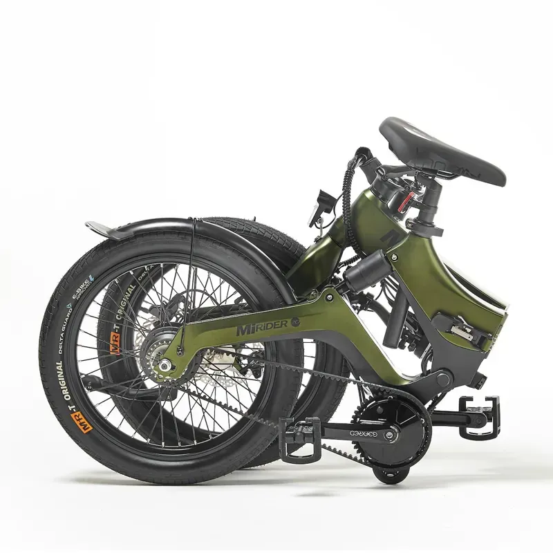 MiRiDER GB3 20 inch Geared Electric Folding Bike in Aurora Green-1