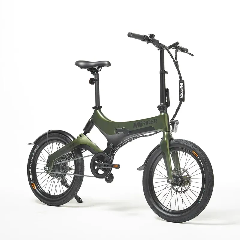 MiRiDER 20 Compact Folding Electric Bike in Aurora Green-1