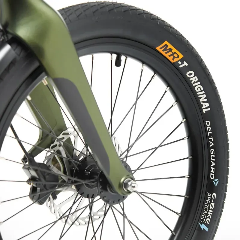 MiRiDER 20 Compact Folding Electric Bike in Aurora Green-4