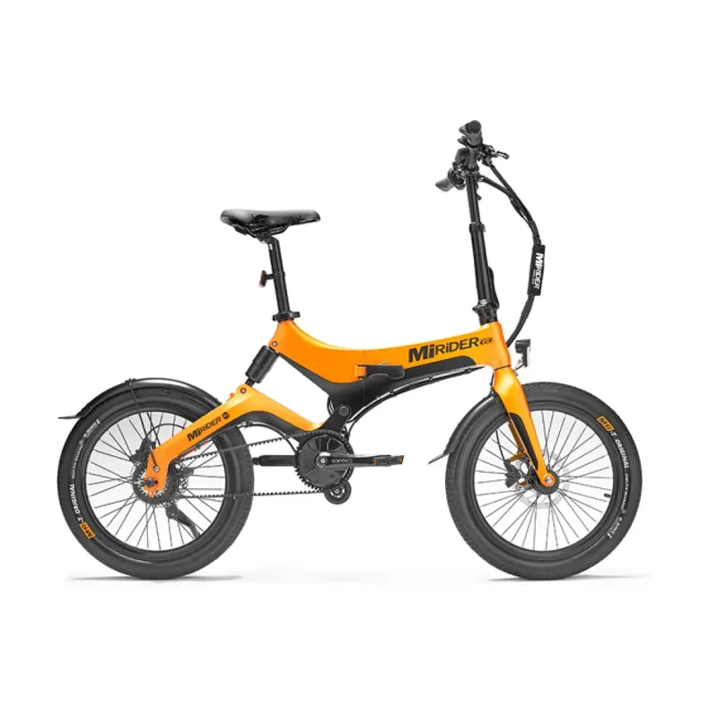 MiRiDER GB3 20 inch Geared Folding Electric Bike in Ember Orange