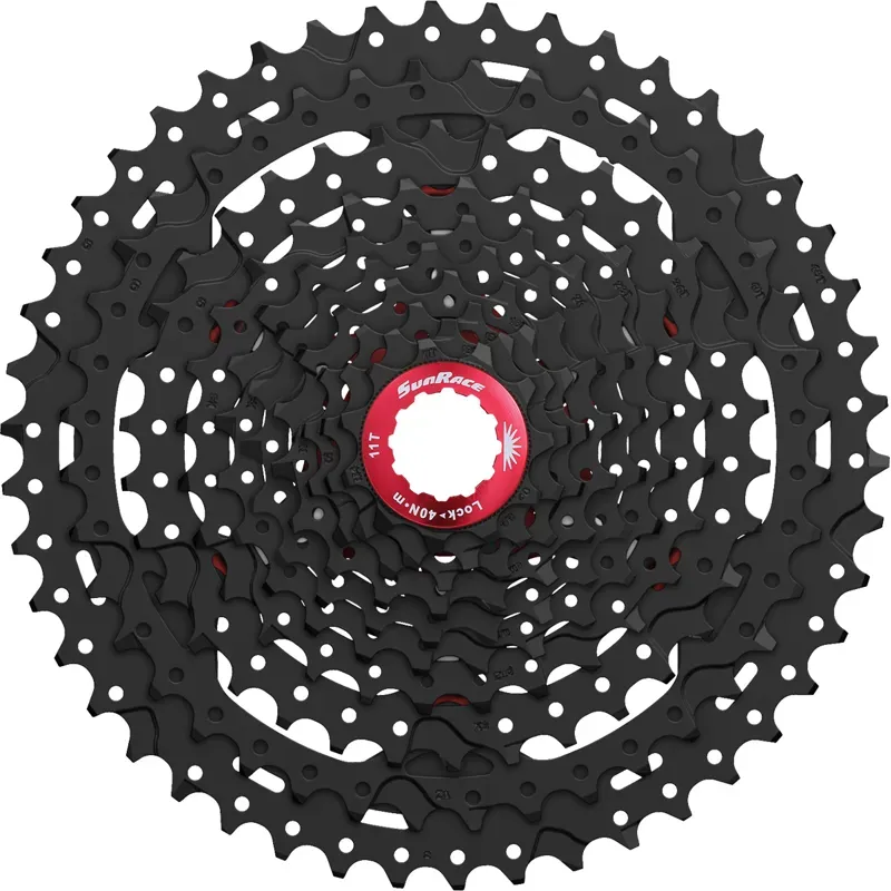 Sunrace and Sturmey Archer 11-46t 10 Speed MTB Cassette in Black