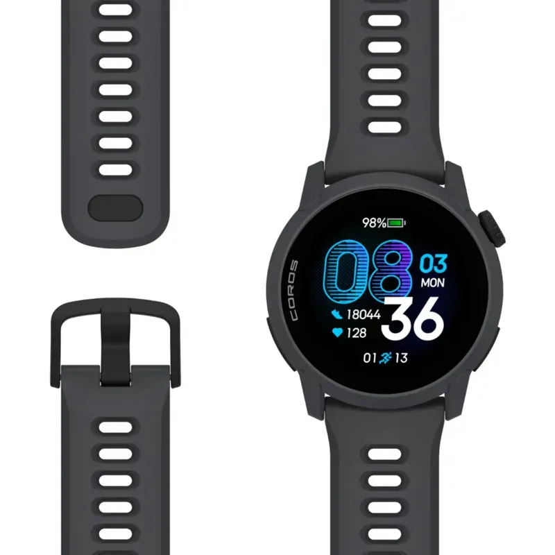 Coros Pace 4 Watch Silicone Black one size-4