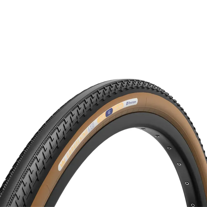 Panaracer GravelKing ZX TLR Gravel Tyre: BLACK/BROWN 700x