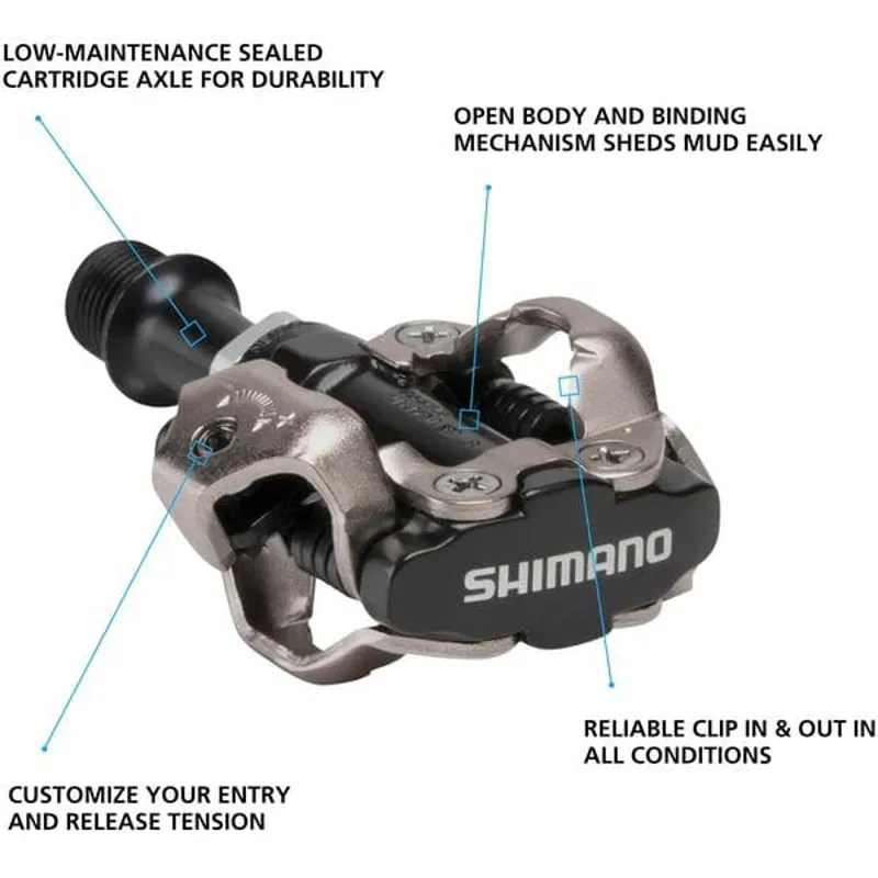 Shimano PD-M540 XC/CX SPD Pedals in Black-1