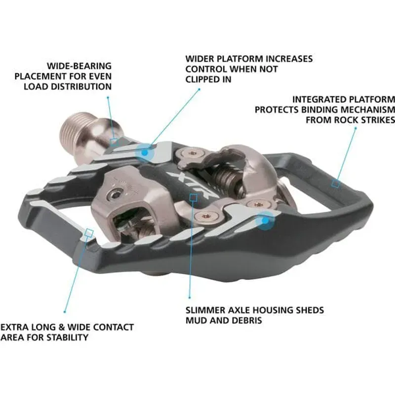 Shimano PEDAL XTR M9120 Trail SPD Grey Black-1