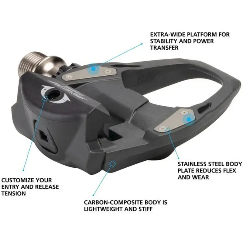 Shimano PD-R7000 105 SPD-SL Pedals in Black-1