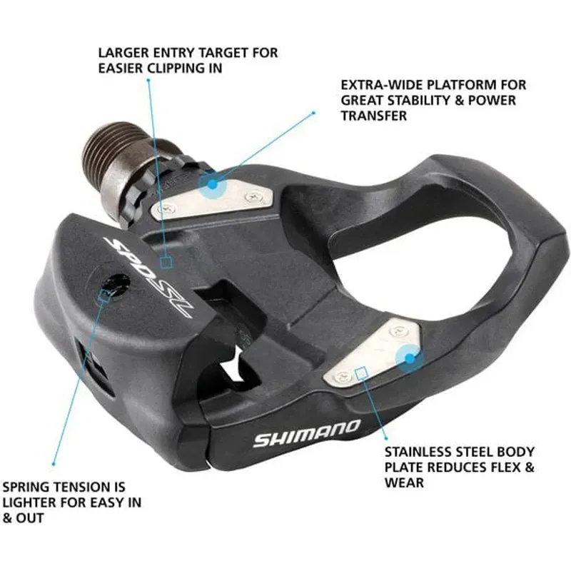 Shimano PD-RS500 SPD-SL pedal black-1