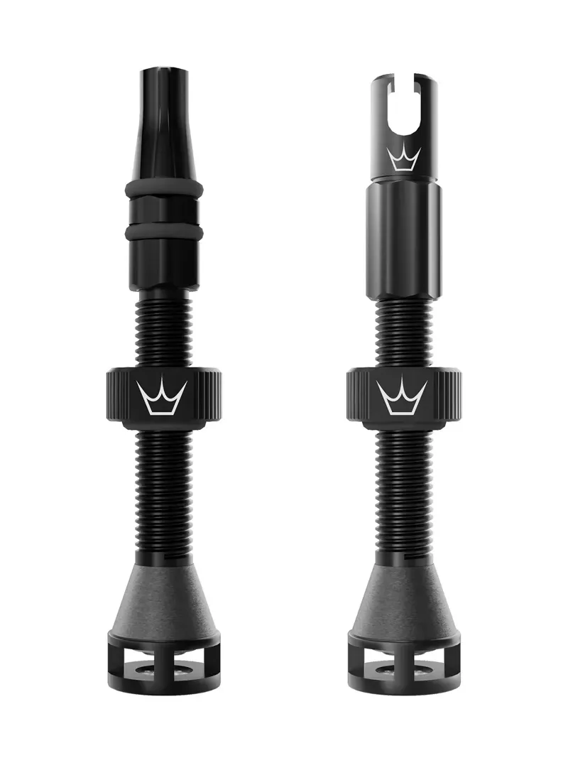 Peaty's Holeshot Fast Flow 42mm Tubeless Valves in Black