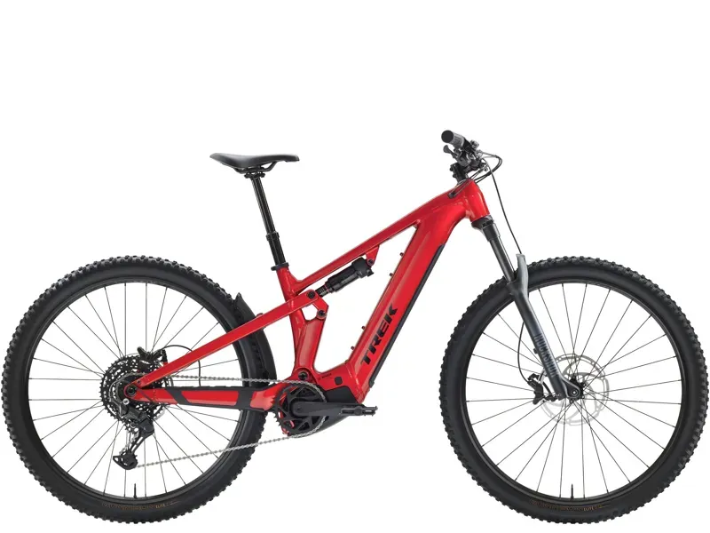 Trek Powerfly+ FS 4 800 eMountain Bike in Fury Red/Dark Star Gloss