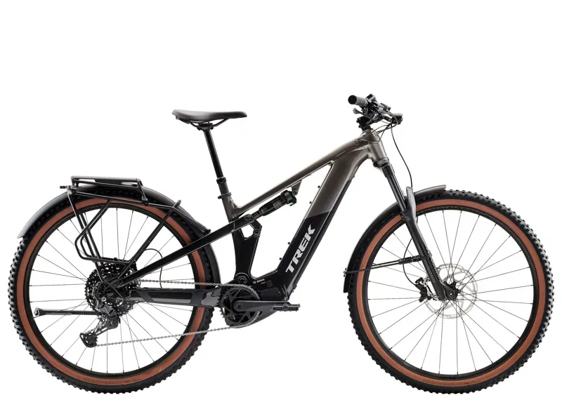 Trek Powerfly FS+ 4 8 Equipped 800Wh Gen 4 E-Bike in Mercury Grey