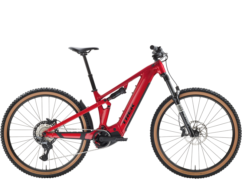 Trek Powerfly+ FS 5 Gen 4 eMountain Bike in Fury Red