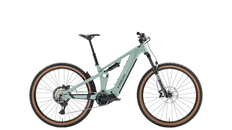 Trek Powerfly+ FS 5 Gen 4 eMountain Bike in Blue Sage/Catalina Fog