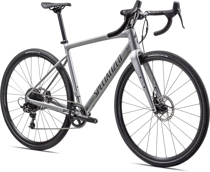 2023 Specialized Diverge Comp E5 Gravel Bike in Silver Dust/Smoke-1