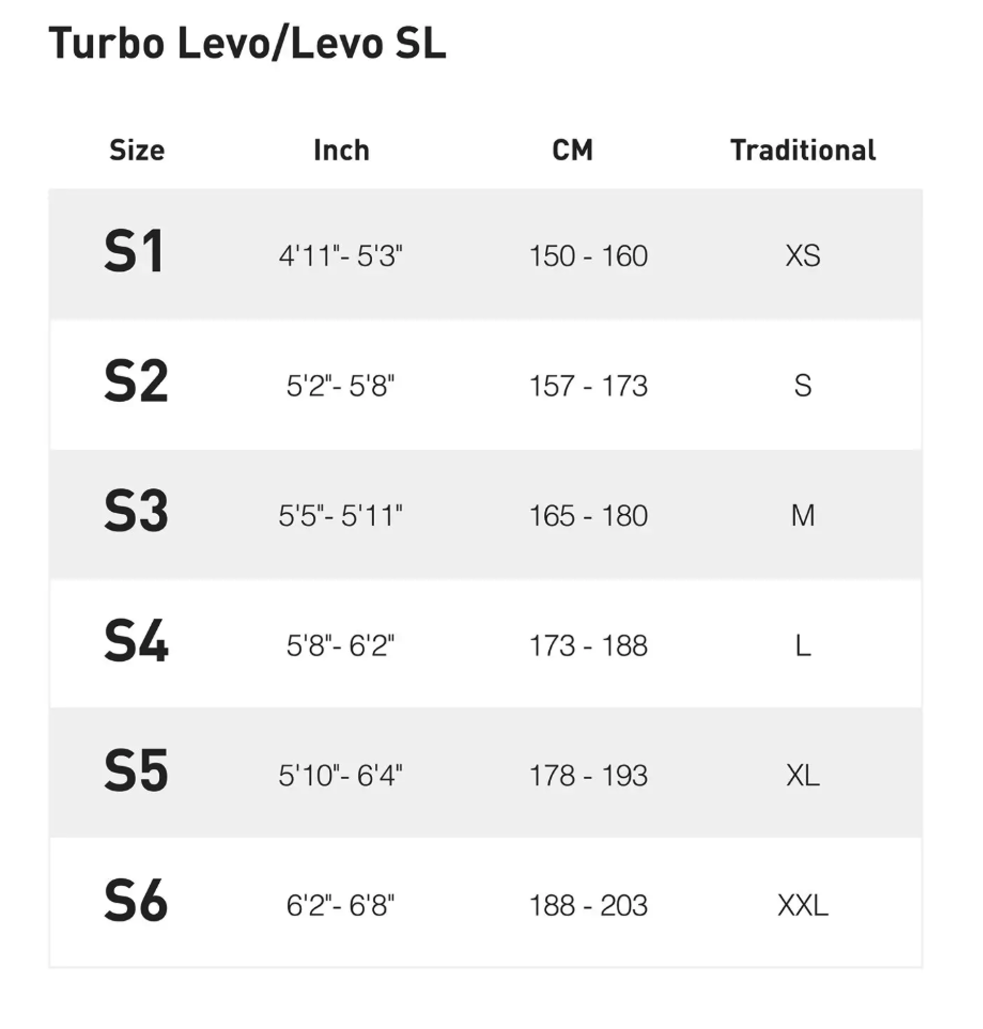 2023 Specialized Levo SL Expert Carbon Size Guide