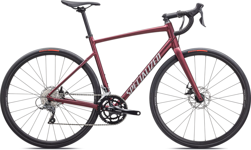 2024 Specialized Allez Road Bike In Maroon/Silver/Red