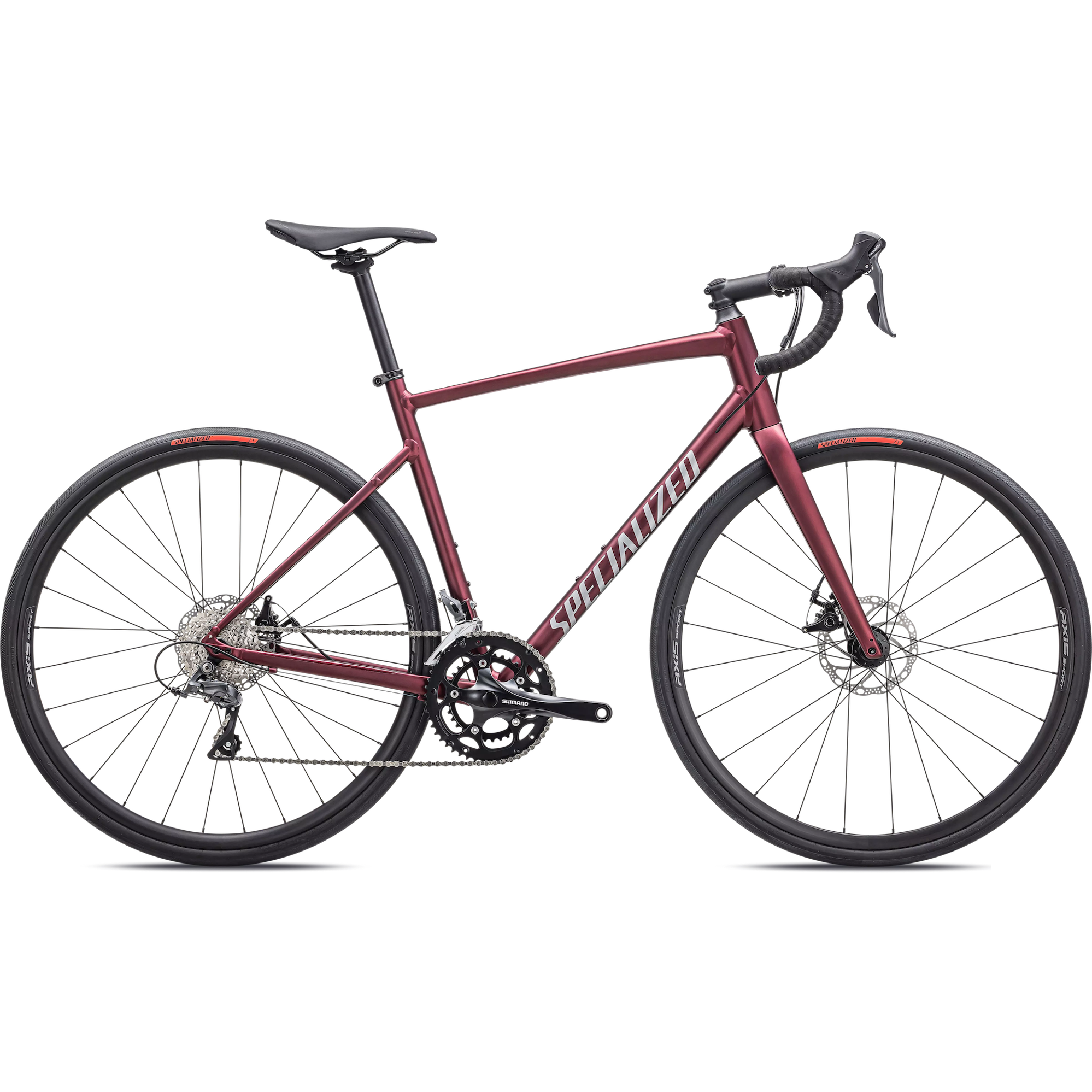 2024 Specialized Allez Road Bike In Maroon/Silver/Red 2024 Specialized Allez Road Bike In Maroon/Silver/Red