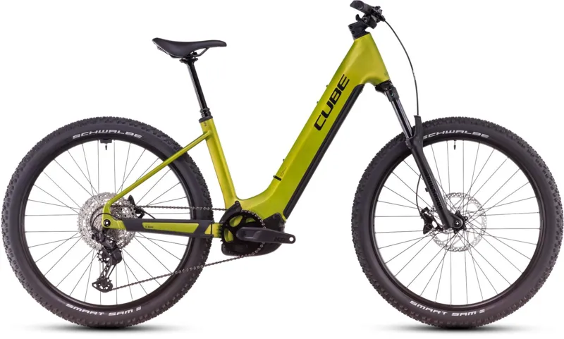 2025 Cube Reaction Hybrid Race 800 E-MTB in Lizard/Black-1