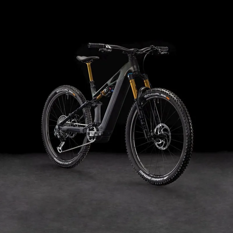 2025 Cube Stereo Hybrid one44 HPC SLT eMountain Bike in Liquid Lava/Black-1