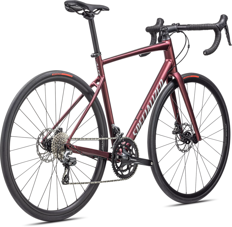 2025 Specialized Allez Road Bike in Maroon/Silver/Red-2