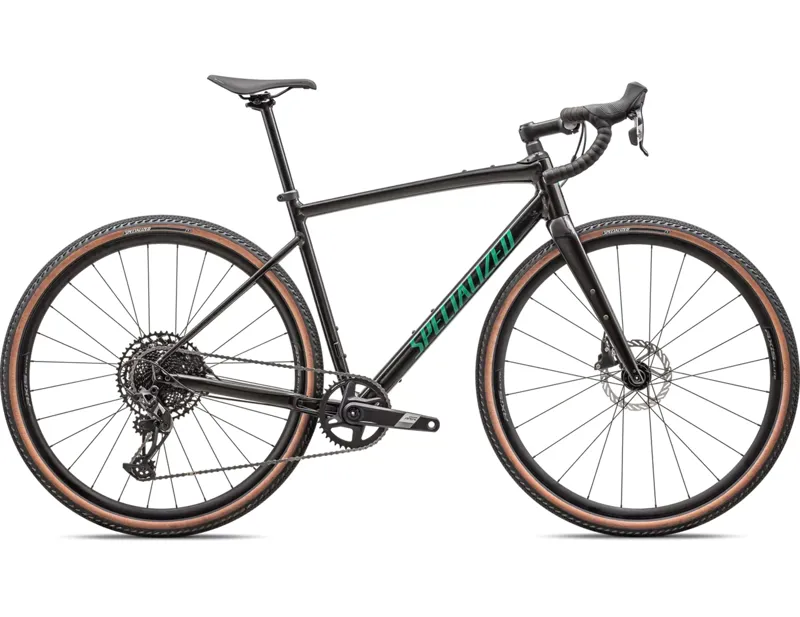 2025 Specialized Diverge Comp E5 Gravel Bike in Obsidian/Pine Green