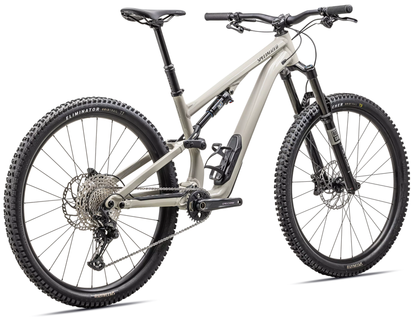 2025 Specialized Stumpjumper 15 Alloy Mountain Bike In Gloss White Mountains/Dark Moss Green-2