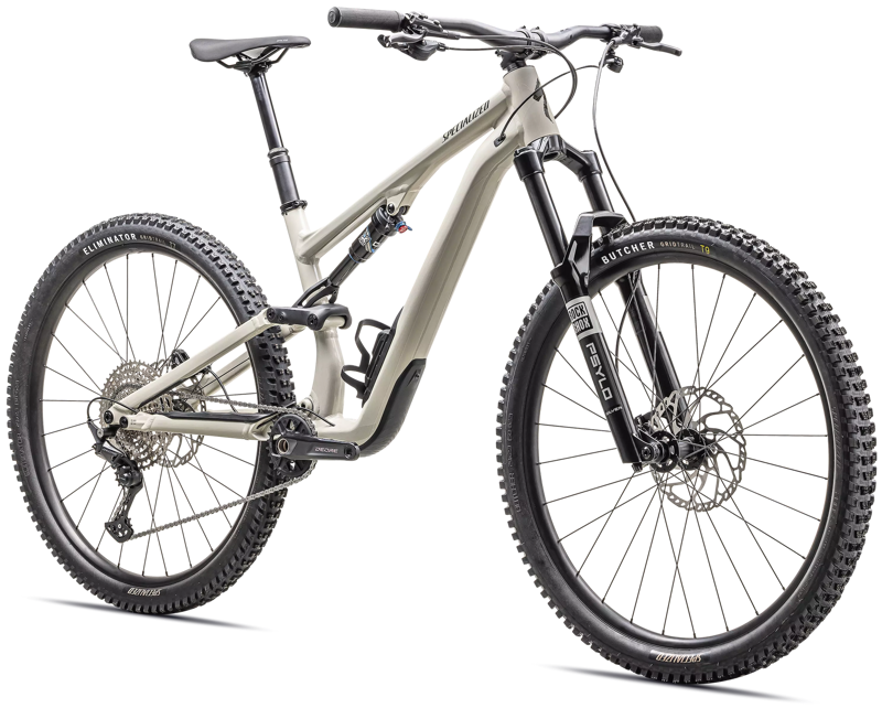 2025 Specialized Stumpjumper 15 Alloy Mountain Bike In Gloss White Mountains/Dark Moss Green-1
