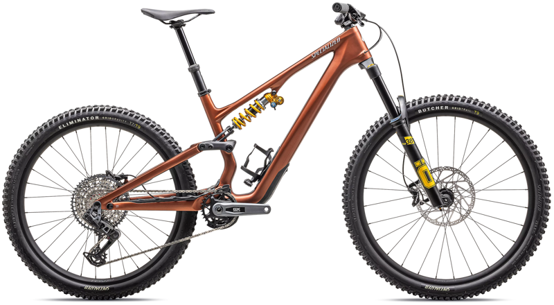 2025 Specialized Stumpjumper 15 Öhlins Coil Mountain Bike in Copper Speckle/Silver Satin Dust