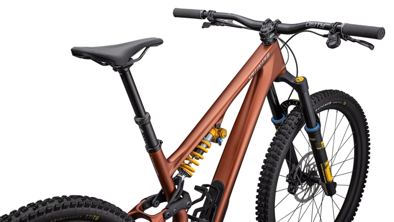 2025 Specialized Stumpjumper 15 Öhlins Coil Mountain Bike in Copper Speckle/Silver Satin Dust-3