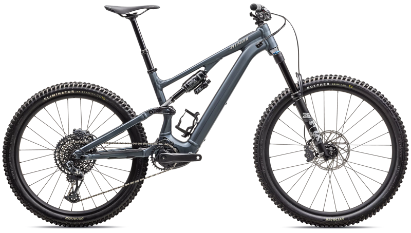 2025 Specialized Turbo Levo SL Comp Alloy eMountain Bike in Cast Blue Metallic/Dark Navy/White Mountains