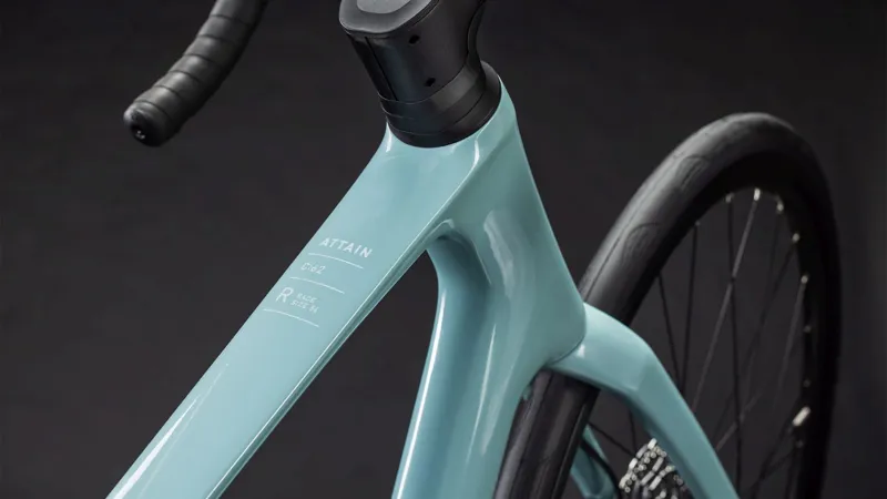 2026 Cube Attain C:62 Carbon Race Road Bike In Skylight Blue/Cyan-6