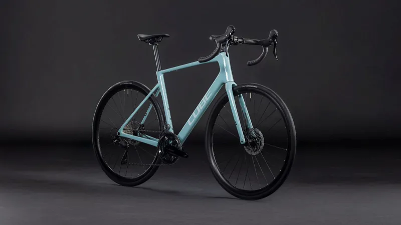 2026 Cube Attain C:62 Carbon Race Road Bike In Skylight Blue/Cyan-1
