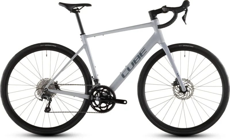 2026 Cube Attain Race Road Bike In Fog Grey/Shift