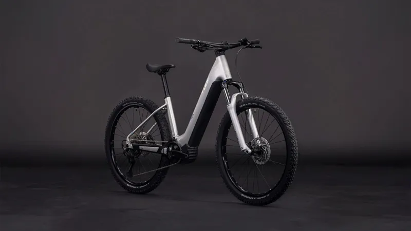 2026 Cube Reaction Hybrid One 600 E-MTB in Sleek Grey/Prism-5
