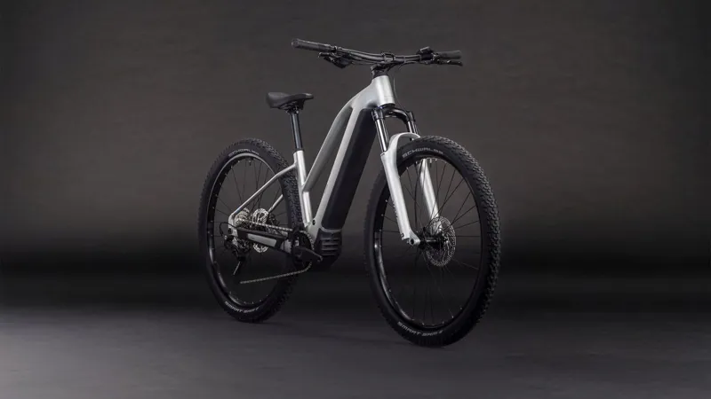 2026 Cube Reaction Hybrid One 600 E-MTB in Sleek Grey/Prism-3