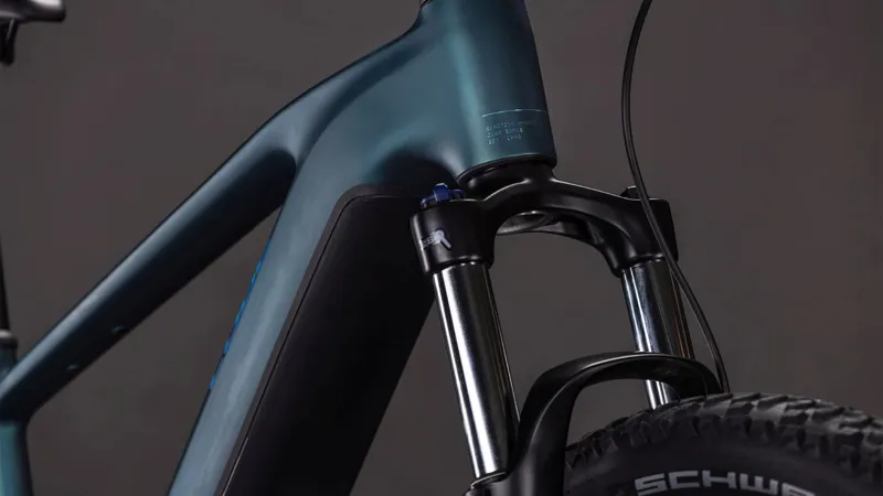 2026 Cube Reaction Hybrid One 800 E-MTB in Royal Green/Prism-6