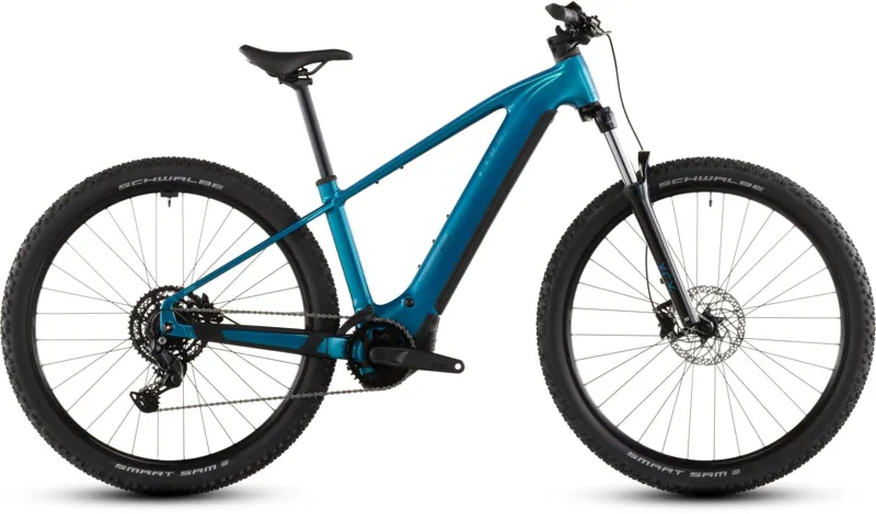 2026 Cube Reaction Hybrid Performance 600 E-MTB in Electric Blue/Dazzle