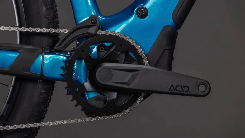 2026 Cube Reaction Hybrid Performance 600 E-MTB in Electric Blue/Dazzle-5