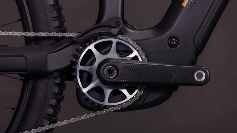 2026 Cube Stereo Hybrid One44 HPC E-MTB In Carbon/Gold-4