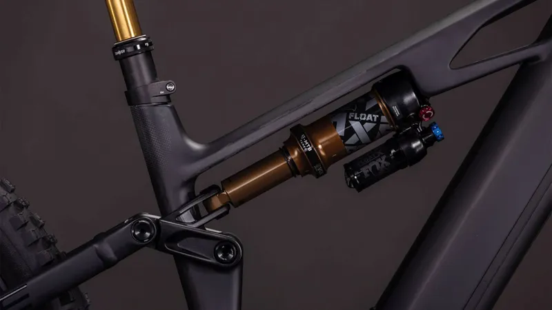 2026 Cube Stereo Hybrid One44 HPC E-MTB In Carbon/Gold-5