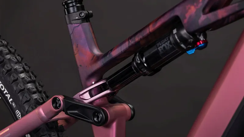 2026 Cube Stereo Hybrid One44 HPC SLX 800 E-MTB in Shift Blush/Art-3