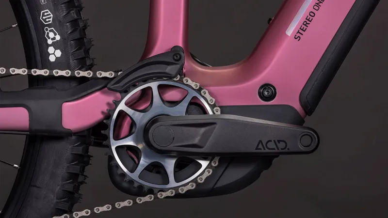 2026 Cube Stereo Hybrid One44 HPC SLX 800 E-MTB in Shift Blush/Art-4